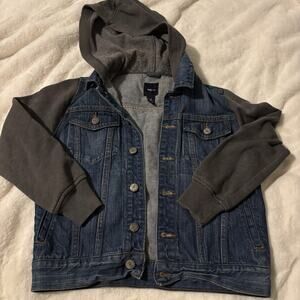 Gap Kids Jean Jacket With Hood‎ Medium 8/9